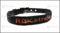 ROK Straps obroża LARGE 58-70/3cm - czarno/pomarańczowa